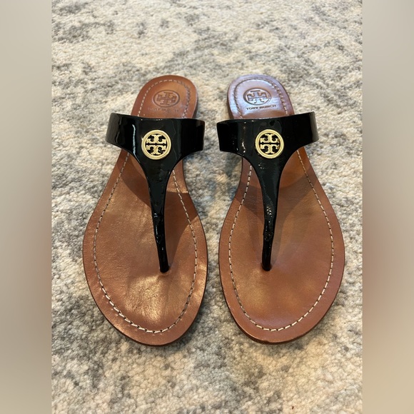 Tory Burch Shoes - Tory Burch Patent Leather Thong Sandal